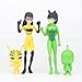 PAPWELL Set 14 Miraculous Ladybug Toys 2 - 5 inch Hot Toy Adrien Cat Noir Marinette Tikki Figures Small Doll Action Figure Christmas Collectible Halloween Collectable Gift Collectibles Gifts for Kids