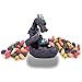 YYW Backflow Incense Burner Dragon, Handmade Ceramic Backflow Incense Cone Sticks Holder Home Decor Porcelain with Little Glass Ball, Incense Cones and Incense Sticks