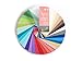 Compact Color Swatch Fan Light Spring with 35 Colors for Color Analysis and Image Consulting