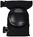 Alta 52913.00 AltaCONTOUR Knee Protector Pad, Black Cordura Nylon Fabric, AltaLOK Fastening, Flexible Cap, Round, Black (One Pair)