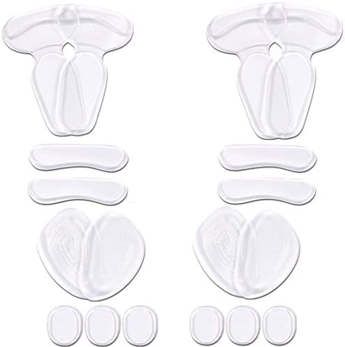 18 Piece Heel Pads Grips Snugs Prevent Blister Relief Heel Pain, High Heel Inserts Ball of Foot Insoles