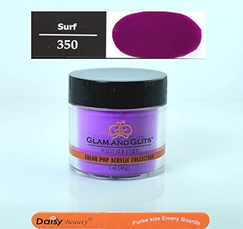 Glam and Glits Color Pop Acrylic Powder, Surf-350, 1 oz