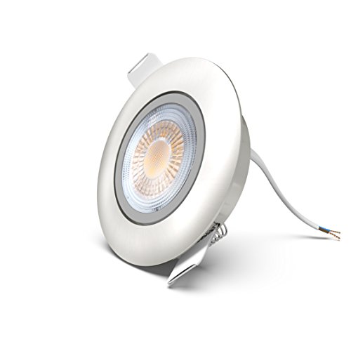[- B.K.Licht LED Einbauleuchten 10er Set, Einbaustrahler, inkl. 10x LED-Modul 5W 450lm 3000K, LED D