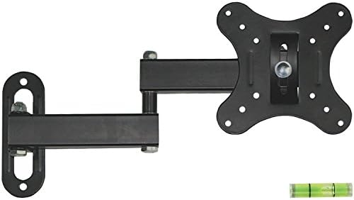 Articulating Arm TV LCD Monitor Wall Mount, Full Motion Tilt Swivel and Rotate for Most 10 13 15 17 19 20 22 23 24 26 27" inch LED LCD OLED Plasma Flat Screen Displays Up To 22 lbs VESA 100x100mm