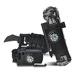 Survival Bracelet, Paracord Bracelet,Outdoors Survival Paracord Bracelet With Compass Fire Starter And Whistle Emergency Survival Kit Easymoo