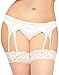 Seven Til Midnight Women's Plus Queen Size Double Up Mesh Garter Belt