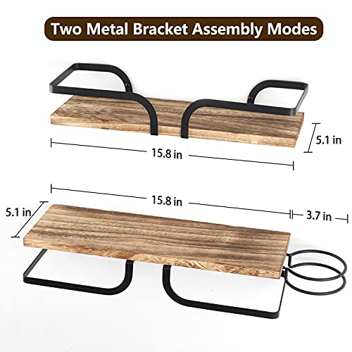 Lomivra Bathroom Organizer Shelves with Hair Dryer Holder&Towel Bar