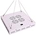 Bayyee Rope Hanger Hanging Basket Plant Holders for Indoor and Outdoor LED Grow Light Aquarium Lighting Tank Lamp, Stainless Steel (16'' Black 1Pair)