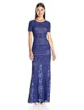 BCBGMAXAZRIA BCBGMax Azria Women's Ivetta Long Lace Gown