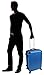 Lucas Outlander Hard Case 24 inch Expandable Rolling Suitcase With Spinner Wheels (One Size, Blue)