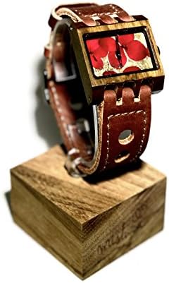 Lenzo Design, Santa Elena Collection, Brown Leather, Pui Wood, Red Flowers
