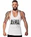 Efashionmx Mens Animal Letter Print Stringer Bodybuilding Gym Tank Tops