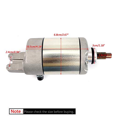 Artudatech Electric Starter Motor for Honda TRX 400FW Fourtrax Foreman 400 500 1995-2003