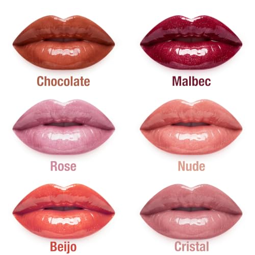 Gloss Labial Cristal Clear Kause Be | Brilho Natural com Ácido Hialurônico e Vitamina E | Hidratante, Textura Confortável e Não Pegajosa | Pode Usar Sozinho ou Sobre Batom (Nude Seduction -)