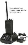 Impact Quad Chemistry Single Bay 120 Volt AC Desktop Radio Battery Charger Fits: EF Johnson 5100 series Portable Radio. Replaces EFJ-3 Cup. Supports latest Li-Ion battery models and all other chemistries. 5100ES series / 51 Fire ES / 51LT ES / 51Sl ES series / ASCEND ES series / AN/PRC-127EFJ