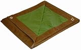 20 Pack Dry Top 10X12BR All Purpose Brown/Green Reversible Tarp 10' x 12' 5 Mil (110128)