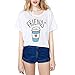 JINT Best Friends Tshirt 2-Pack Women Donut and Coffee BFF Matching Cute Shirt Cartoon Tops Funny Tees by (Best-S+Friends-S)