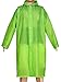 Mudder Adult Portable Raincoat Rain Poncho with Hoods and Sleeves (Green)