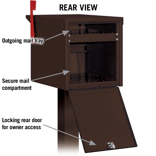 Salsbury Industries 4325D-BRZ, Bronze Designer Roadside Mailbox