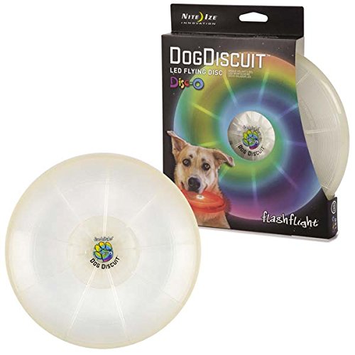 Nite Ize Flashflight Dog Discuit, Light Up Dog Flying Disc, Disc-O Color Changing LED - //coolthings.us