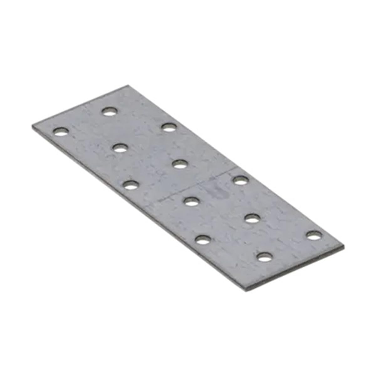 120mm x 40mm Galvanised Perforated Flat Plate Connector Joining Plates Metal Brace Brackets for Wood 2mm Thick Steel PP3 (Pack of 10) L03-06ABC