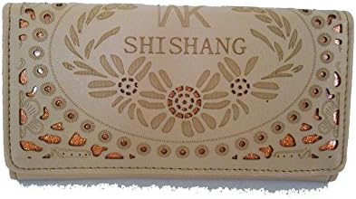 JeHouze Fashion Women Clutch Long Wallet Girls Purse (Beige 2)