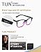 TIJN Blue Light Blocking Glasses Square Nerd Eyeglasses Frame Anti Blue Ray Computer Game Glasses (Purple Gradient Pink)