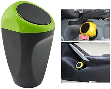 Car Auto Garbage Trash Can Automotive Waste,Office Home Vehicle Car Garbage Rubbish Bin (Green)