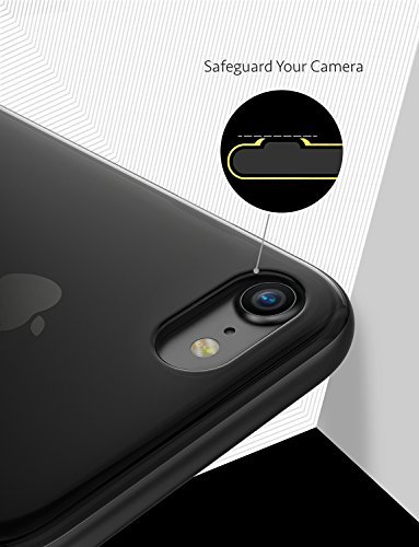 iPhone-8-Case-iPhone-7-Case-Anker-KARAPAX-Ice-Case-Semi-Transparent-Hard-Back-and-Soft-Bumper-Support-Wireless-Charging-Slim-Fit-for-Apple-47-In-iPhone-8-2017-iPhone-72016-Black