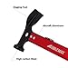 Hikemax Lightweight Outdoor Camping Hammer Aluminum Tent Hammer with Tent Stake Remover, 13-Ounce, Red