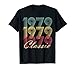 46th Birthday Gift 1979 Vintage Men Women 46 Years Old T-Shirt