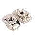 Izotr 50PCS M5 Hammer Nut Aluminum Connector T Fastener Sliding Nut Nickel Plated Carbon Steel for 3030 Aluminum Profile