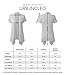 URBANCLEO Womens Draped Open Front Short Sleeve Cardigan Orange 2XLARGE