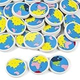 Globe Earth Erasers (4 dz)