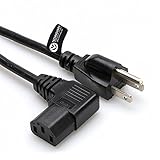 Samsung LED/LCD TV 3-Connector, Right Angle, Power Cord 15ft (Specific Models Only) [Bulk Packed]