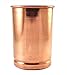 1 X handmade pure Copper glass cup for water india by Karmakara