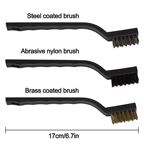 Tonsiki 17 Pieces Car Cleaner Brush Set for Cleaning Car Motorcycle Automotive Cleaning Wheels, Dashboard, Interior, Exterior, Leather, Air Vents - Thumbnail 2