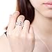 LWLH Jewelry Womens 925 Sterling Silver Plated Weave Double X Criss Cross Eternity Ring Wedding Band Szie 11