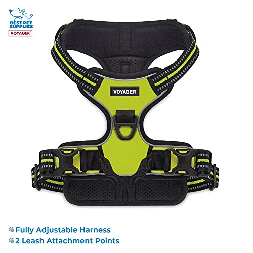 Voyager Dog Harness Dual Leash Attachment NoPull Control Adjustable