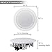 Pyle Pair 6.5″ Bluetooth Flush Mount In-wall In-ceiling 2-Way Universal Home Speaker System Spring Loaded Quick Connections Polypropylene Cone Polymer Tweeter Stereo Sound 200 Watts (PDICBT652RD)thumb 2