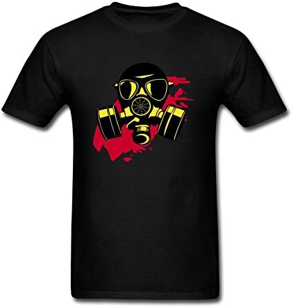 Layannie Men's Gas Mask Cool Design Short Sleeve T shirt XXXL