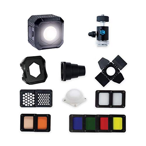 Lume Cube AIR Lighting Bundle - Magnetic LED Light for Photo, Video, and Content Creation, Waterproof On-Camera LED with DSLR Camera Mount and All Gels and Diffusers - Thumbnail 7