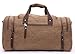 Canvas Duffel Bag, Aidonger Vintage Canvas Weekender Bag Travel Bag Sports Duffel with Shoulder Strap (Coffee)