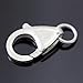 2pcs Adabele Authentic 925 Sterling Silver 13mm Raindrop Lobster Claw Trigger Clasps Hypoallergenic Nickel Free for DIY Jewelry Making SS23