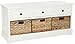 SAFAVIEH American Homes Damien 3-Drawer Storage Unit, 0, Distressed Cream