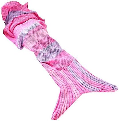 tingtin Mermaid Tail Blanket Knitting Pattern Mermaid Tail Blanket Knitting Mermaid Blanket Sofa Sleeping Knitting Soft Blanket Student Nap Rug For All Seasons very well richly