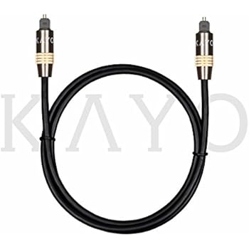 Amazon.com: Optical Digital Audio Toslink Cable Home Theater KAYO Fiber Optic Toslink Male to ...