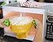 The Original Salbree Collapsible Silicone Microwave Popcorn Popper Maker Machine, Microwavable Bowl Holds 16 Cups, Uses Hot Air and Oil Always Optional - The Most Colors Available (Yellow)