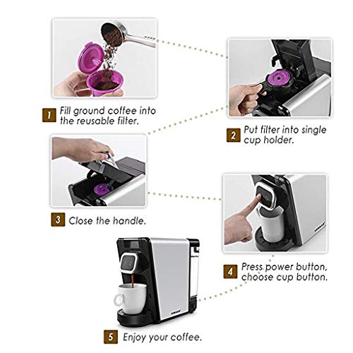 Clothful  Reusable 24K Gold K-Cup Reusable Filter for Keurig 2.0/1.0 Small Single K-Cup - Thumbnail 5