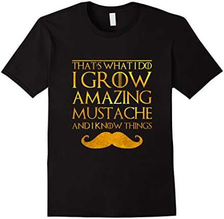 Mens Cool Hipster T-Shirt Cute for Mens Black Dress Mustache Man 3XL Black